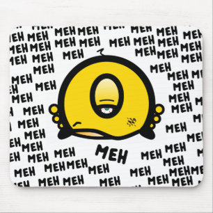 Mousepad Personagem de desenho animado Meh One-Eyed Weird C