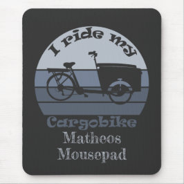 Mousepad personalisierbar, Lastenrad, Dein Name