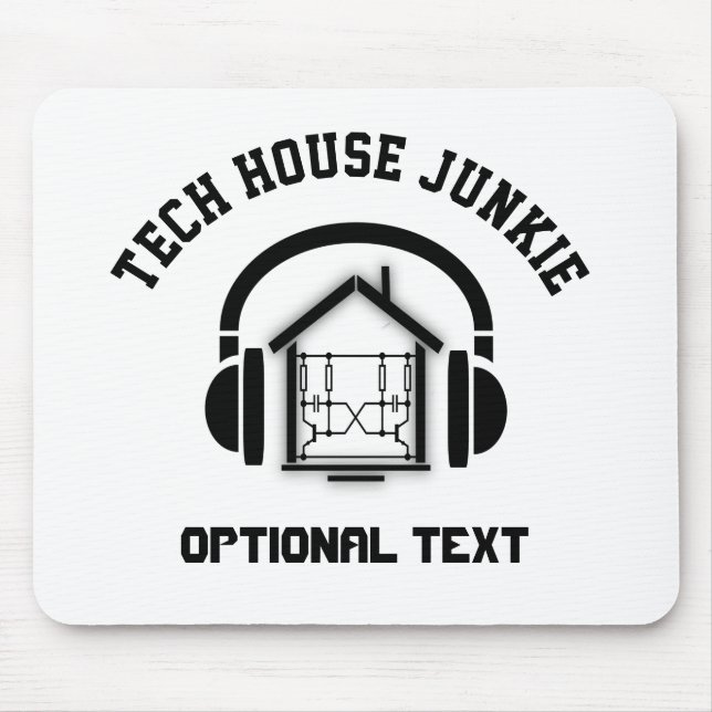 Mousepad Personalização de Música de Tech House (Light) (Frente)