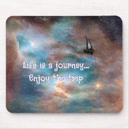 Mousepad personalizado "A vida é uma viagem"