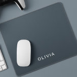 Mousepad Personalizado Azul de Carvões Personalizado<br><div class="desc">Atualize o seu espaço de trabalho com esta pasta personalizada de mouse azul de carvão personalizado. Com um elegante design azul de carvão, este mouse pad adiciona um toque de elegância e profissionalismo a qualquer configuração de mesa. Personalize-o com seu nome, monograma ou um design único para torná-lo verdadeiramente seu....</div>