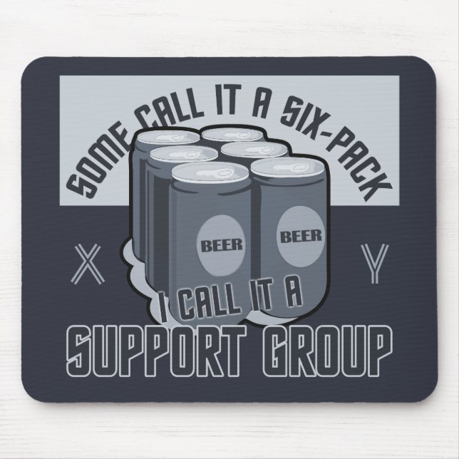 Mousepad personalizado Beer Six Pack (Frente)