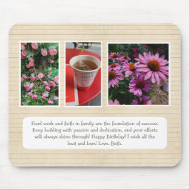 Mousepad Personalizado com Fotografias e Mensagem