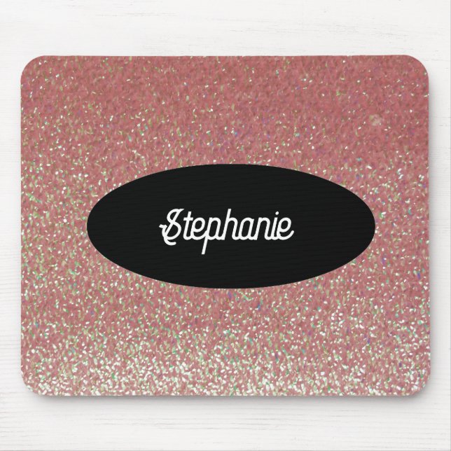 Mousepad Personalizado com Nome e Brilho Falso Ros (Frente)