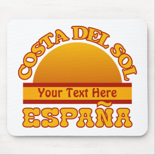 Mousepad personalizado da espanha Costa Del Sol