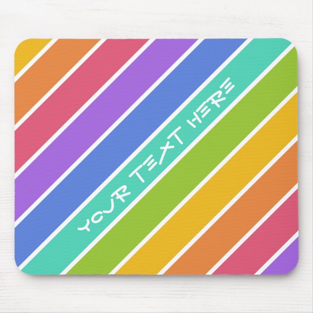 Mousepad personalizado das cores do arco-íris (Frente)