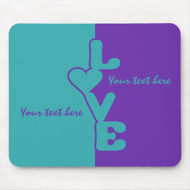 Mousepad personalizado de Amor com Duas Tonalidade (Frente)