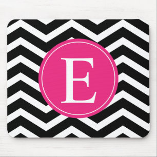 Mousepad Personalizado de Divisa Cor-de-Rosa Preta