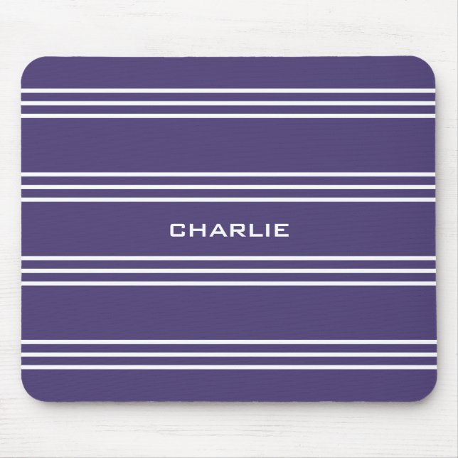Mousepad personalizado de stripes violeta (Frente)