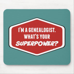 Mousepad Personalizado de Superpotência Genealogis