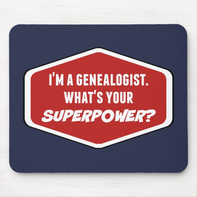 Mousepad Personalizado de Superpotência Genealogis (Frente)