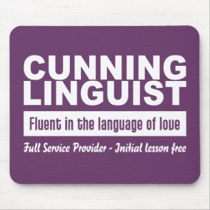 Mousepad personalizado do Cunning Linguist