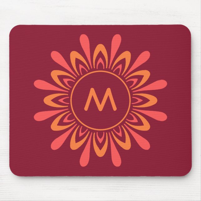 Mousepad personalizado do padrão Sun estilizado (Frente)