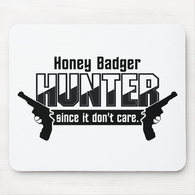 Mousepad personalizado Hunter de Mel Badger (Frente)
