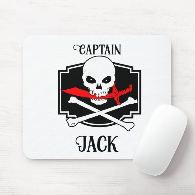 Mousepad Personalizado Jolly Roger (Cutlass) (Com mouse)