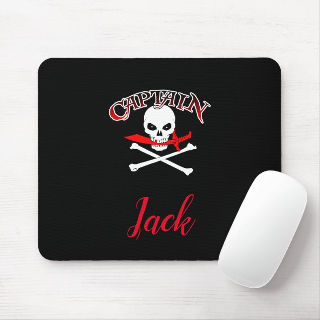 Mousepad Personalizado Jolly Roger (Cutlass) (Com mouse)