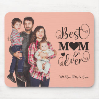 Mousepad Personalizado "Melhor Mãe Nunca" com Foto