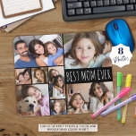 Mousepad Personalizado para a melhor colagem de fotos do MO<br><div class="desc">Crie o seu próprio mouse personalizado e a cores personalizadas para o MELHOR MOM EVER com este modelo de colagem de fotos fácil de carregar, com 8 imagens em várias formas e tamanhos, tanto horizontais como verticais, para acomodar uma grande variedade de assuntos fotográficos na sua escolha de cores de...</div>