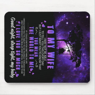 Mousepad Personalizado Para Minha Esposa, Carta De Marido