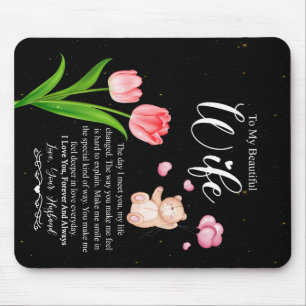 Mousepad Personalizado Para Minha Linda Esposa, Amo Você Pa