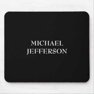 Mousepad Personalizado Personalizado Preto Branco Simples E