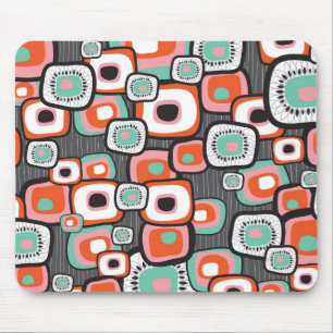 Mousepad Personalizado Quadrados de Flor de Sushi