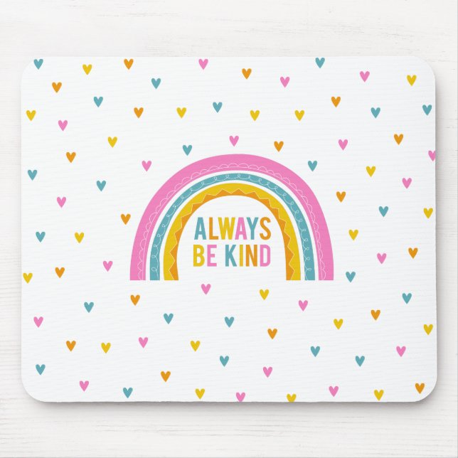 Mousepad Personalizado Seja Bastante Arco-Íris (Frente)