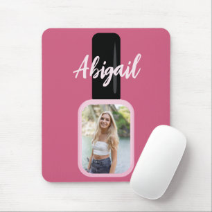 Mousepad Personalizado Trendy Modern Pink Nail Polonês