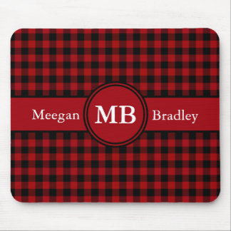 Mousepad Personalizado Xadrez Vermelho e Preto