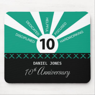 Mousepad Personalizar, 10 anos de aniversário de funcioná