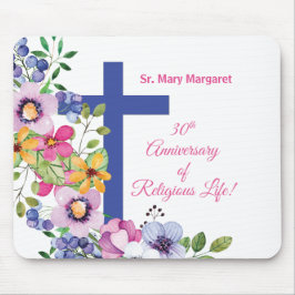 Mousepad Personalizar, 30 Aniversário Nun Vida Religiosa