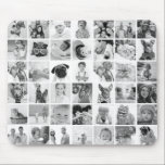 Mousepad Personalizar 42 Fotos, Família Moderna e Memórias<br><div class="desc">Adicione fotos personalizadas de cão,  gato ou pássaro,  família e amigos com quadro simples</div>