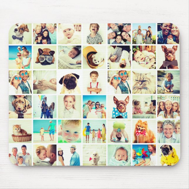 Mousepad Personalizar 42 Fotos, Família Moderna e Memórias  (Frente)
