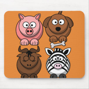 Mousepad Personalizar Animais Crianças Cutes