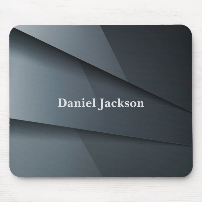 Mousepad Personalizar Cinzas Escuras Elegantes (Frente)