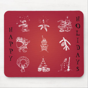 Mousepad Personalizar Design de Natal Bonito
