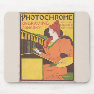 Mousepad Personalizar empresa fotocromática - Poster vintag