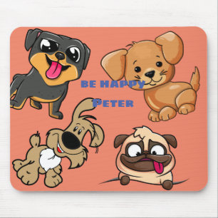Mousepad Personalizar Estilo de Animação de Cães