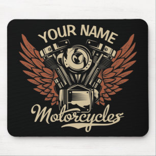Mousepad Personalizar Garagem de Motocicletas Biker