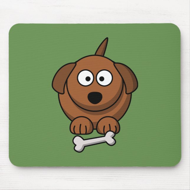 Mousepad Personalizar o Cachorro Engraçado para as crianças (Frente)
