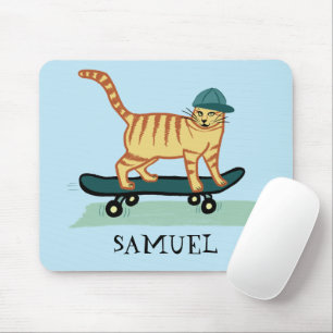 Mousepad PERSONALIZAR O Gato De Skate De TI