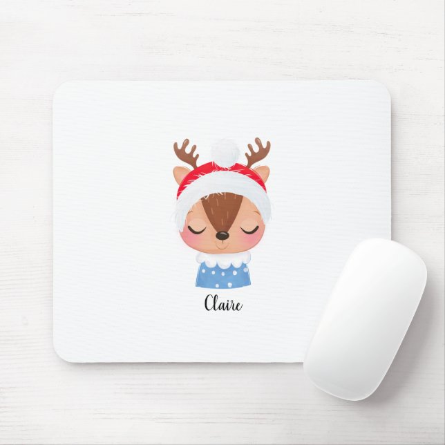 Mousepad Personalizar o rosto da Reinadora de Sono de Natal (Com mouse)