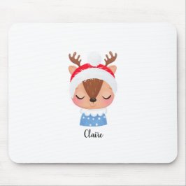 Mousepad Personalizar o rosto da Reinadora de Sono de Natal