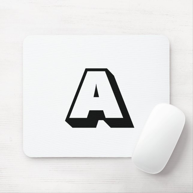 Mousepad Personalizar, personalizar o monograma inicial do  (Com mouse)