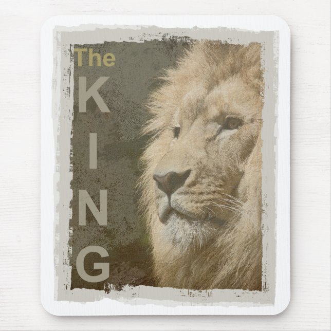 Mousepad Personalizar Pop Art Picture Lion Head Modelo (Frente)