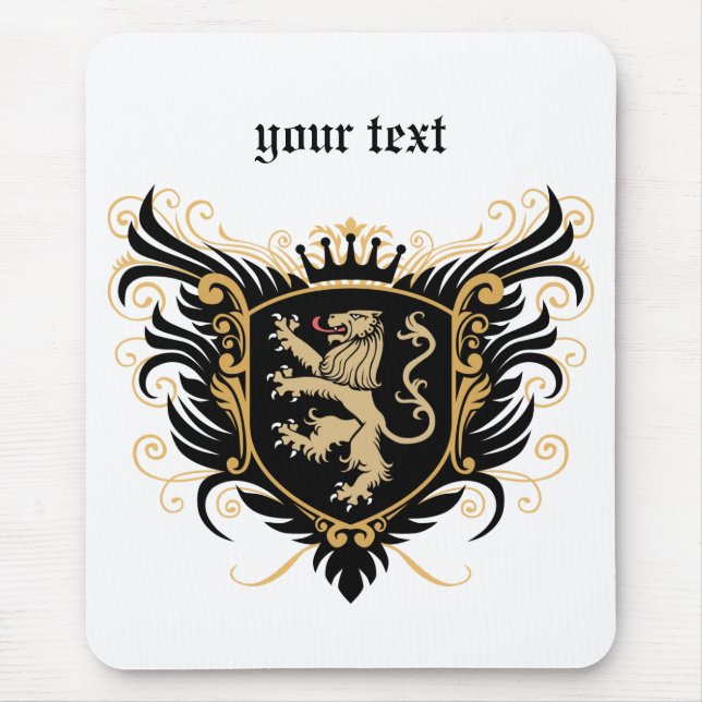 Mousepad Personalize a crista do leão (Frente)