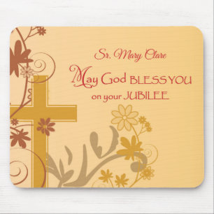 Mousepad Personalize, Jubileu Aniversário, Nun Cross, Swir
