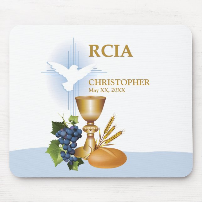 Mousepad Personalize, RCIA Parabéns Sacramento Católico (Frente)