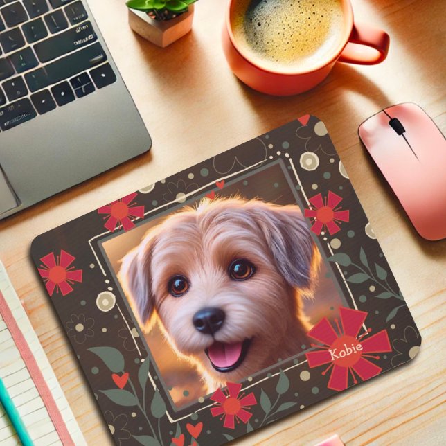 Mousepad Personalize seu nome de foto, incluindo o vermelho (Criador carregado)
