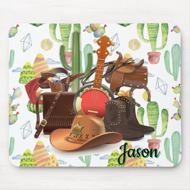 Mousepad Personalize Western Sheriff (Frente)